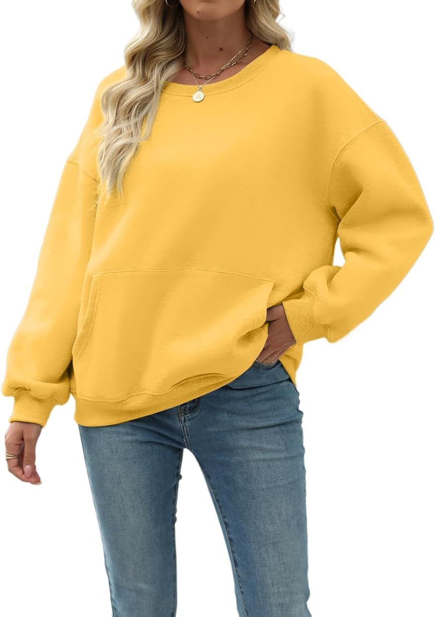 Womens Long Sleeve Sweatshirt with Pocket