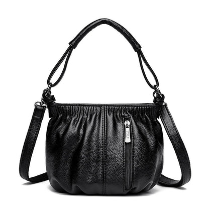 PU Leather Small Shoulder Bag – Casual Crossbody Purse for Women