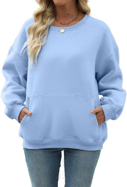 Womens Long Sleeve Sweatshirt with Pocket