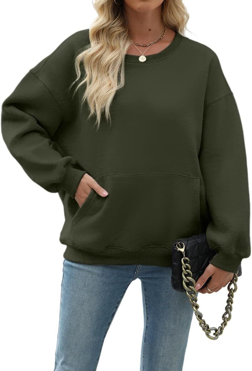 Womens Long Sleeve Sweatshirt with Pocket