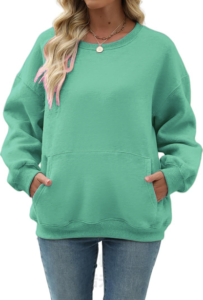Womens Long Sleeve Sweatshirt with Pocket