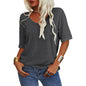 ✨Last Day 49% OFF✨Women's Solid Color V-Neck T-shirt Quick Ship Buy 2 Get Free Shipping Today
