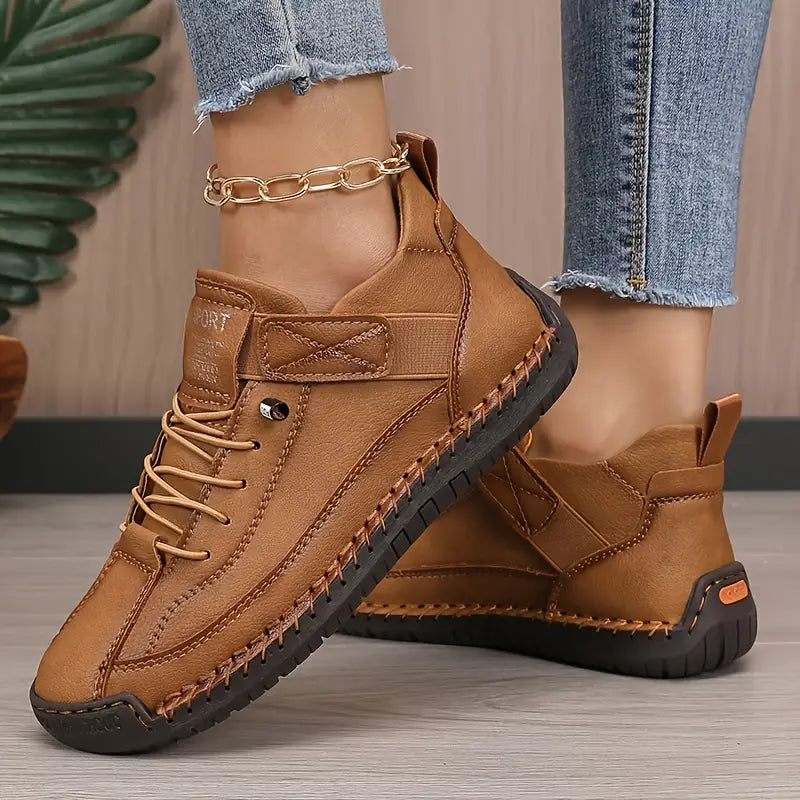 Aure Paris Women's Leather Sneakers – Soft Comfort
