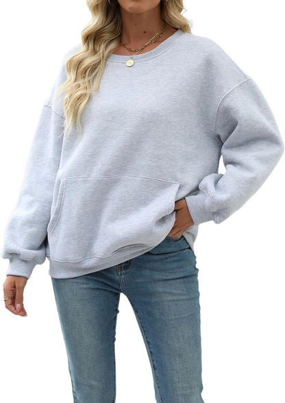 Womens Long Sleeve Sweatshirt with Pocket