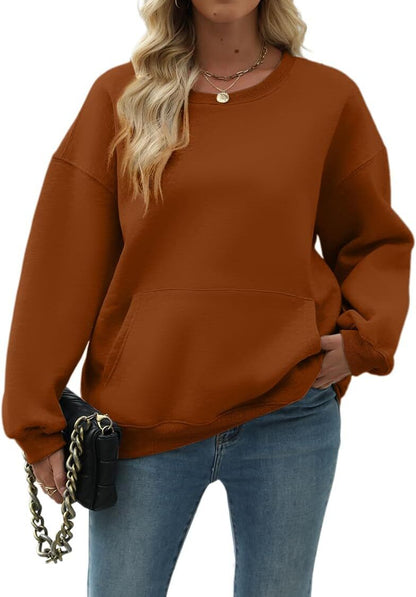 Womens Long Sleeve Sweatshirt with Pocket