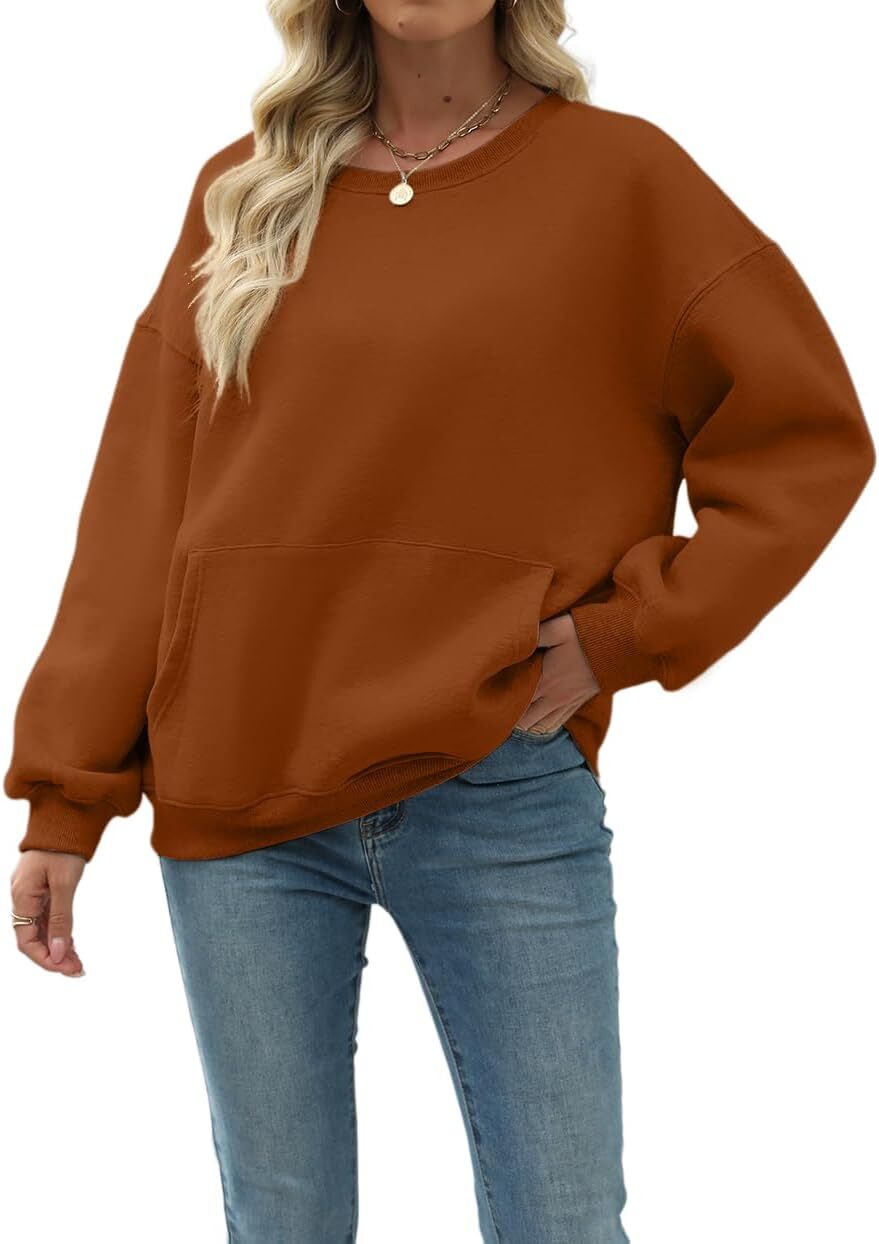 Womens Long Sleeve Sweatshirt with Pocket