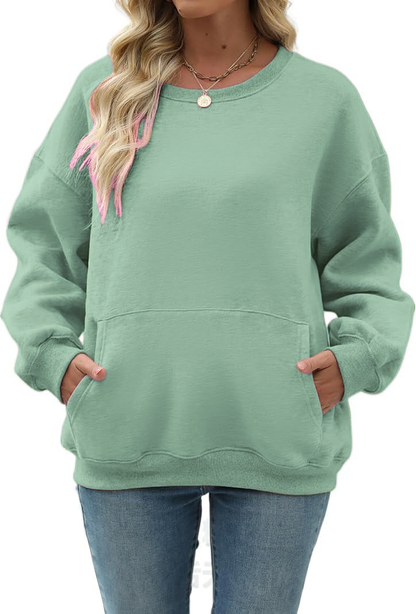 Womens Long Sleeve Sweatshirt with Pocket