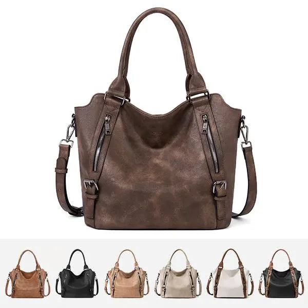 👜CLUCI Vegan Leather Large Handbags Tote Purse Shoulder Bag with Adjustable Strap