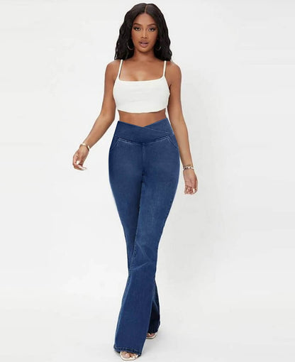 Jeans High Waisted Crossover