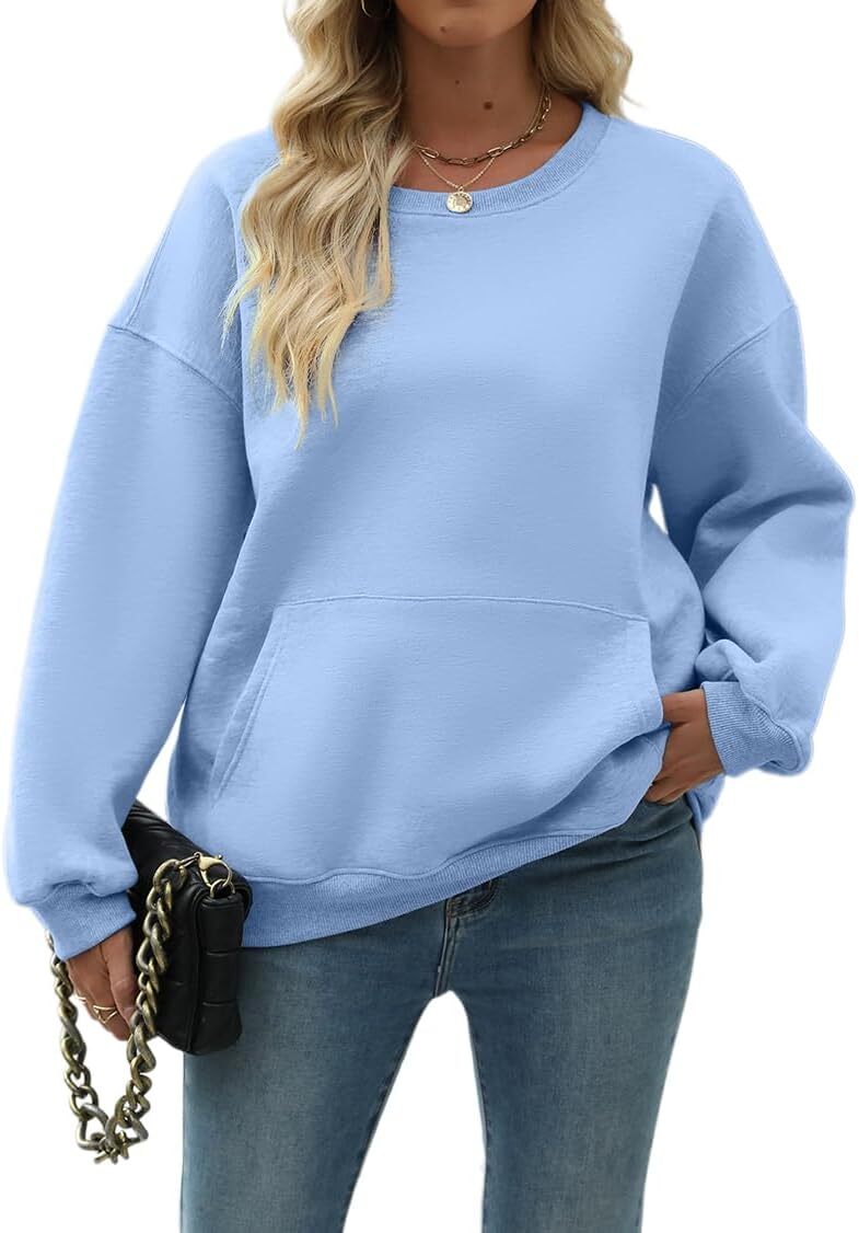 Womens Long Sleeve Sweatshirt with Pocket