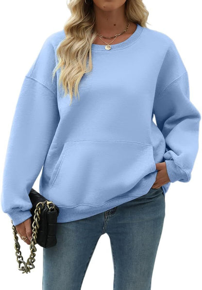 Womens Long Sleeve Sweatshirt with Pocket