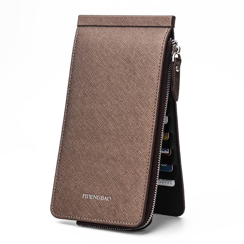 Unisex Long Wallet Zipper Pocket 1 zipper slot , 26 card slot