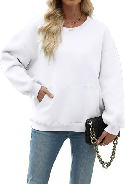 Womens Long Sleeve Sweatshirt with Pocket