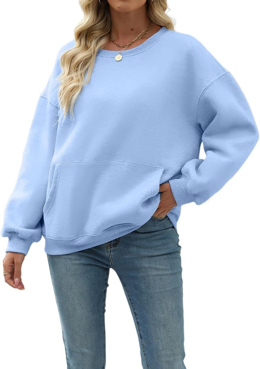 Womens Long Sleeve Sweatshirt with Pocket