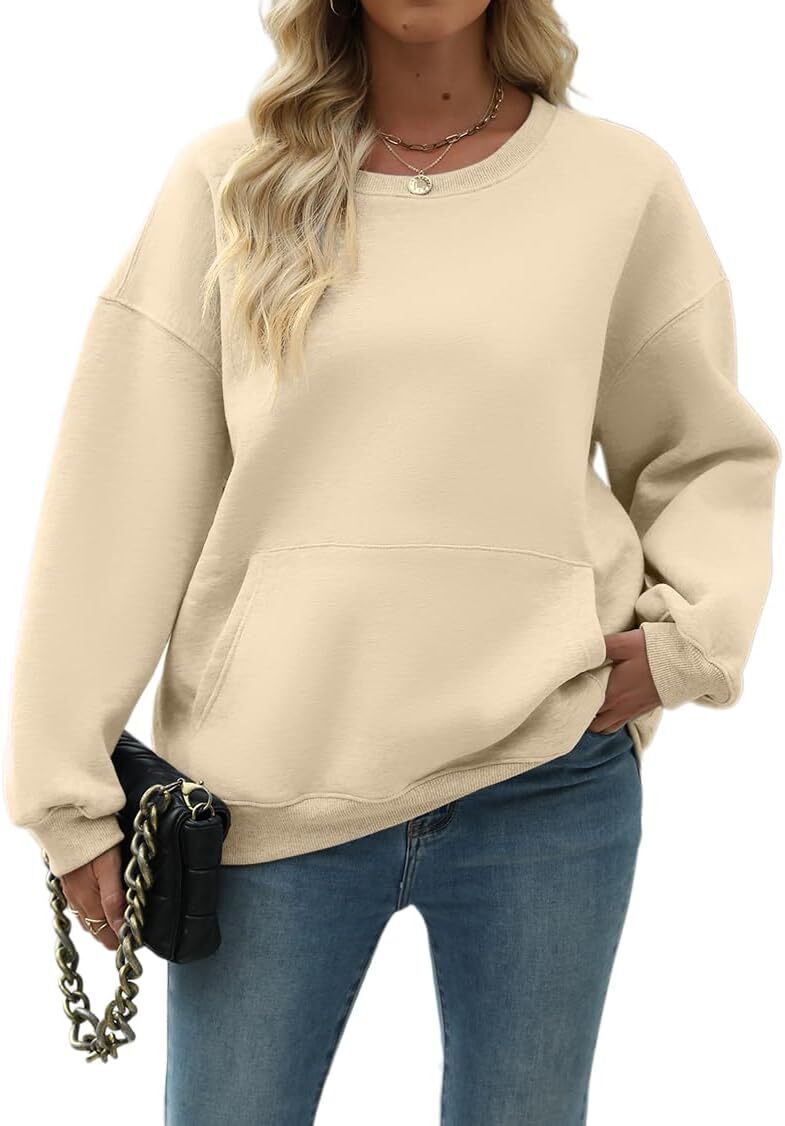 Womens Long Sleeve Sweatshirt with Pocket