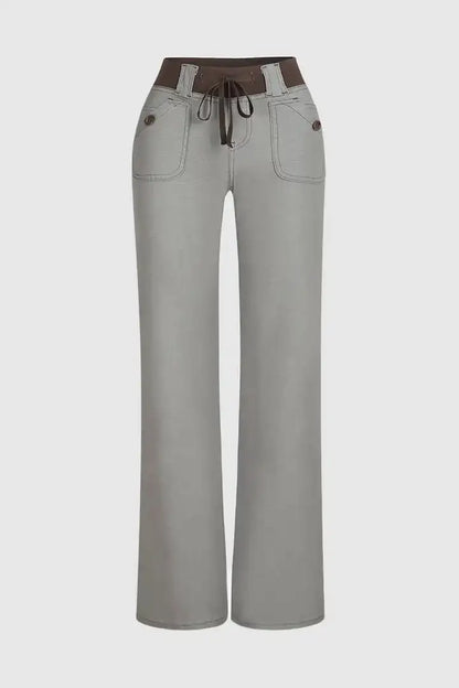 RAW HEM RIPPED PANTS