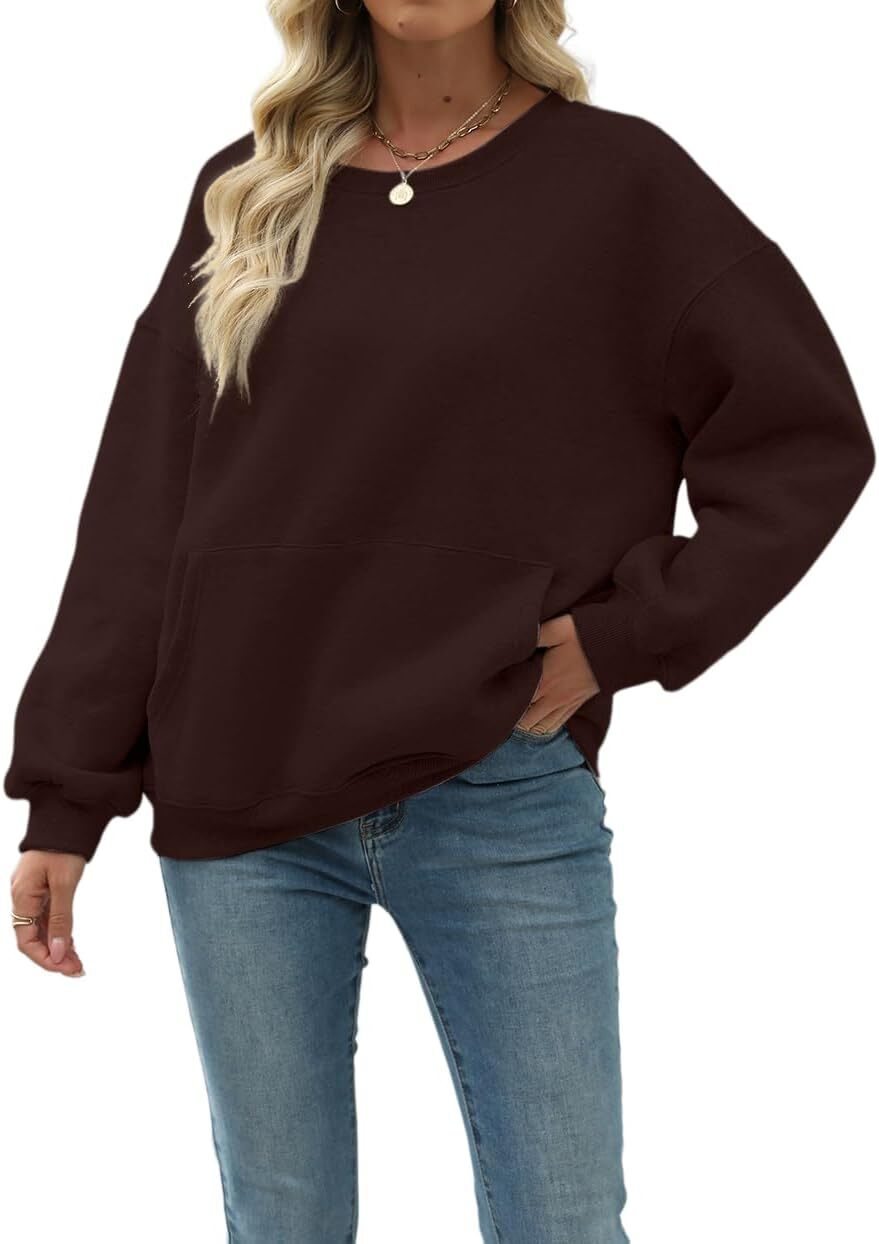Womens Long Sleeve Sweatshirt with Pocket