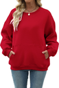 Womens Long Sleeve Sweatshirt with Pocket