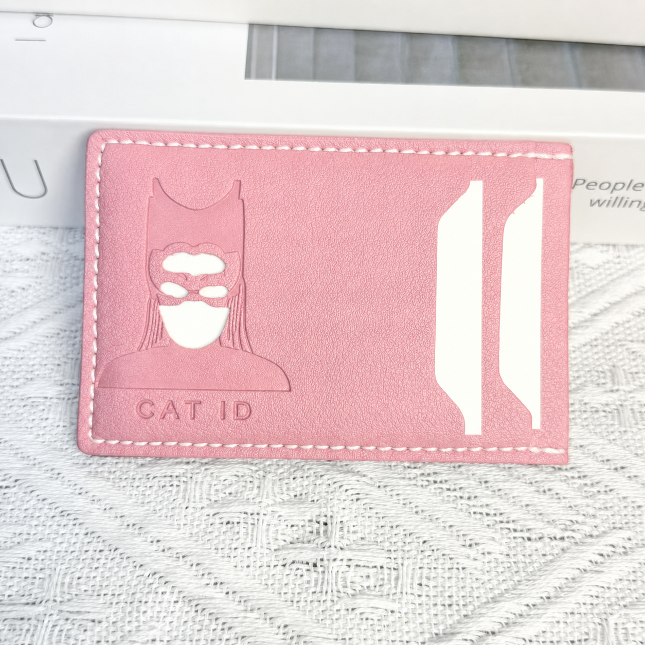 Leather Bat Wallet for Men and Women, Superhero-Inspired Card Holder with Multiple Card Slots, Eye Cutout Design