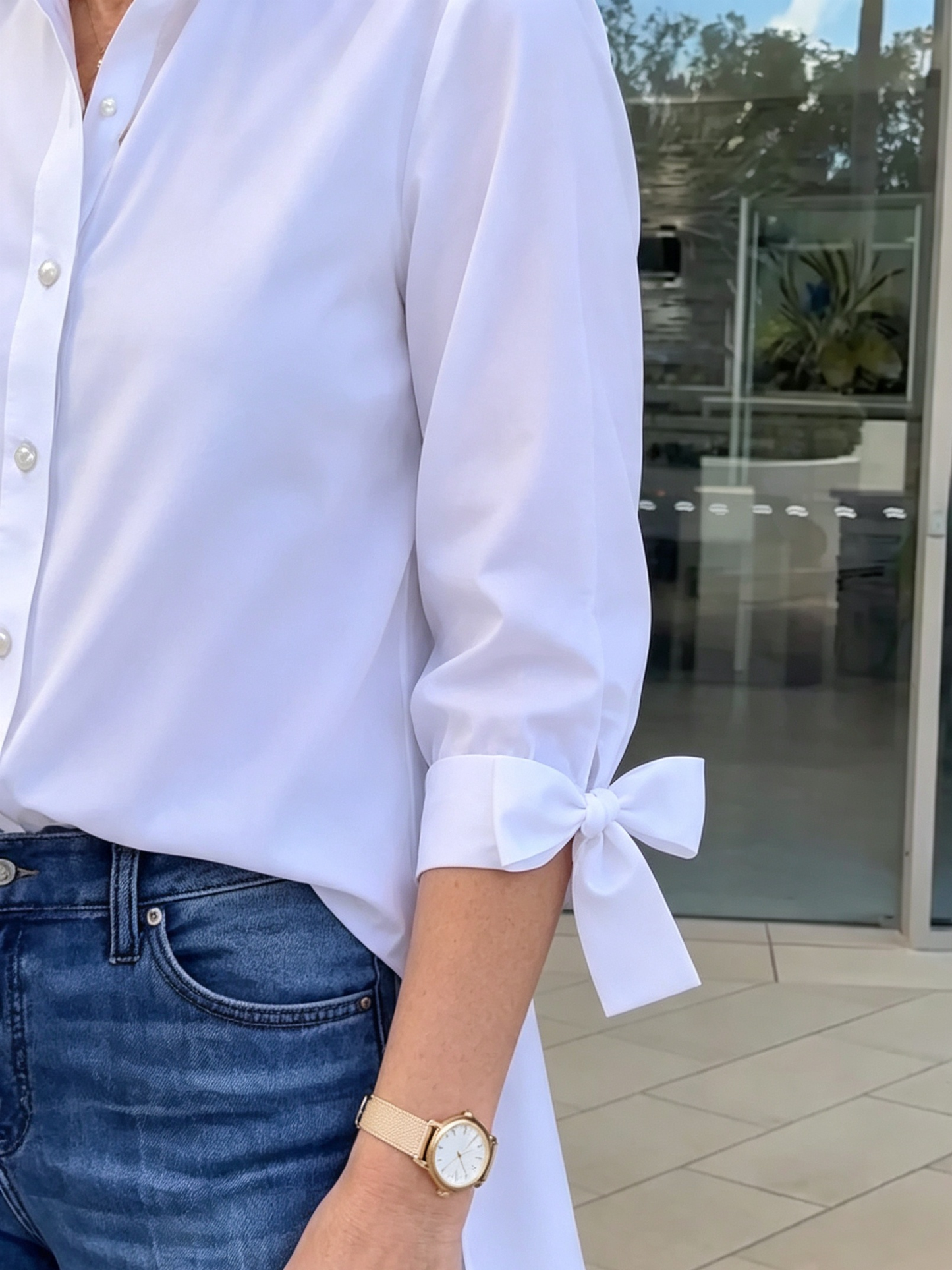 Solid Color Long Cotton Shirt Jackets Women Swing Jacket Shap Flattering Gathered Yolk At The Back