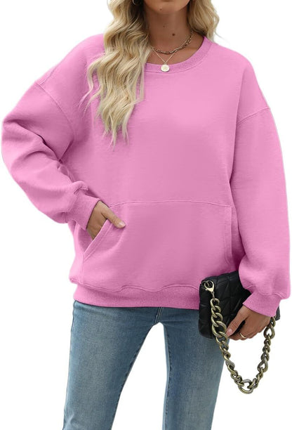 Womens Long Sleeve Sweatshirt with Pocket
