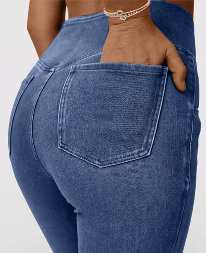 Jeans High Waisted Crossover