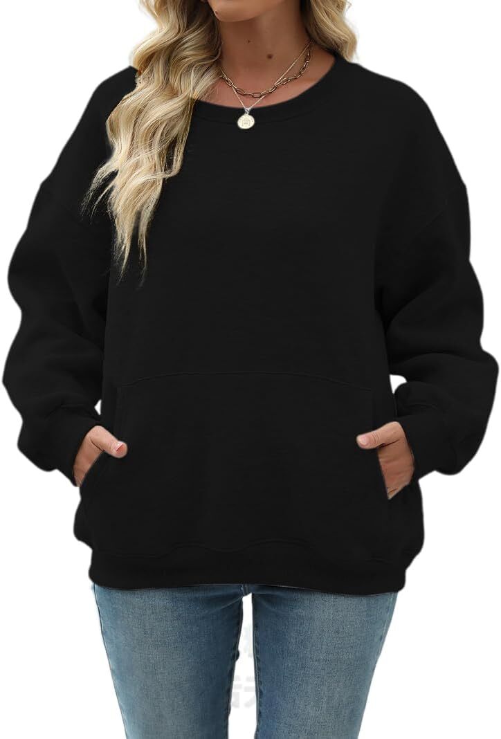 Womens Long Sleeve Sweatshirt with Pocket