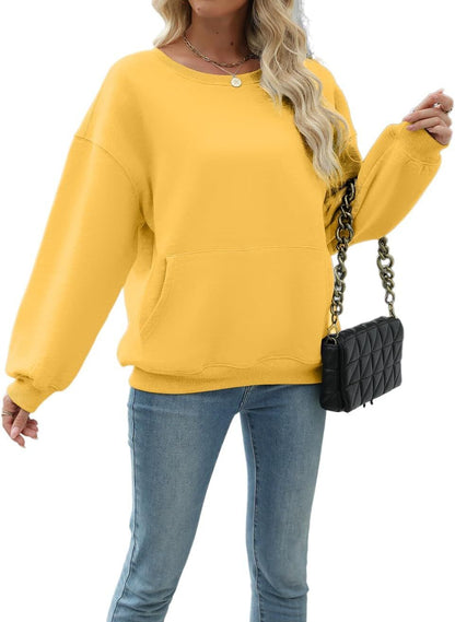 Womens Long Sleeve Sweatshirt with Pocket