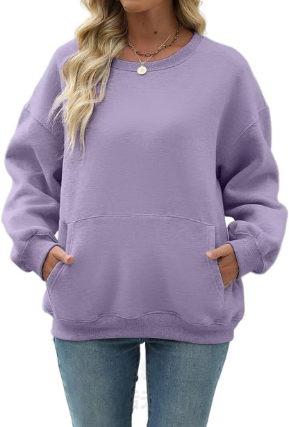Womens Long Sleeve Sweatshirt with Pocket