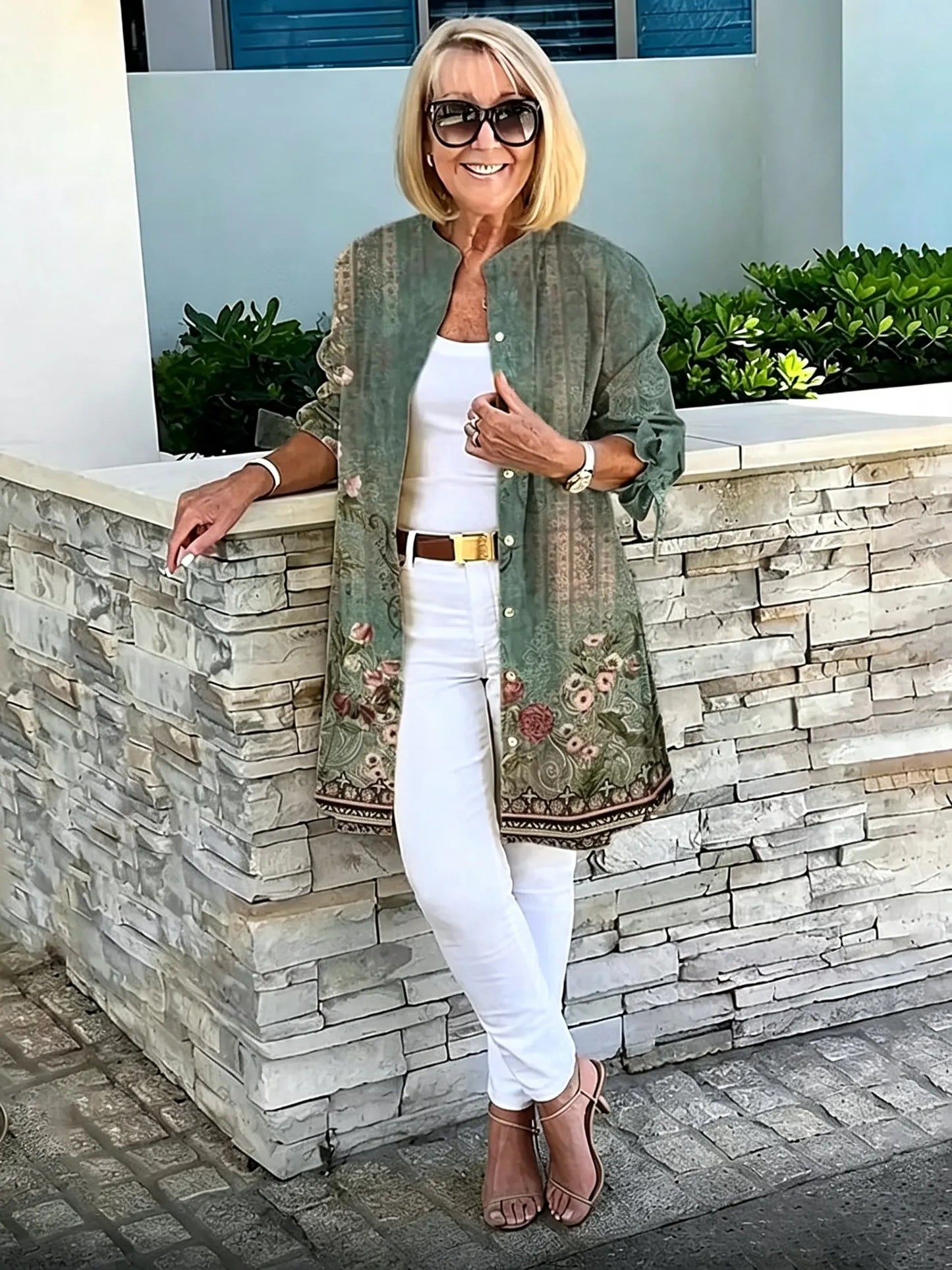 Solid Color Long Cotton Shirt Jackets Women Swing Jacket Shap Flattering Gathered Yolk At The Back