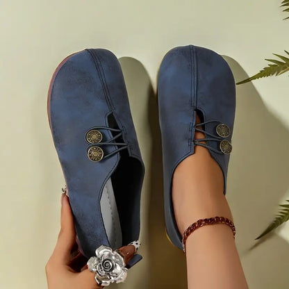 Women's Soft Sole Buckle Flats