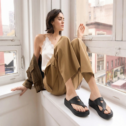 Lightweight Platform Sandals for Wide Feet