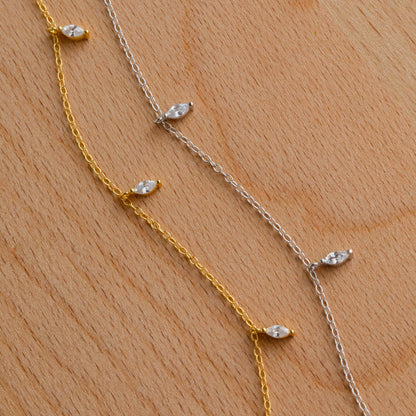 Marquise Station Necklace