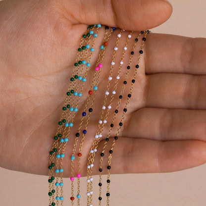Beaded Station Necklaces
