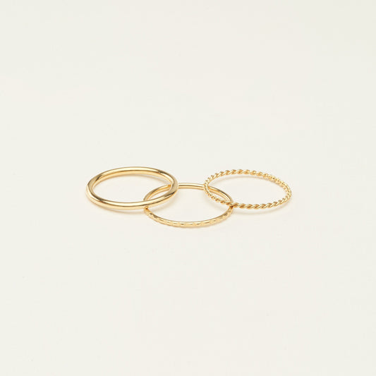 Thin Stacking Rings Set