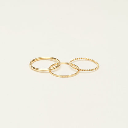 Thin Stacking Rings Set