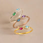 Infinity Marquise Birthstone Ring