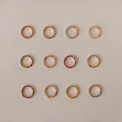 Pave Birthstone Charm Clip