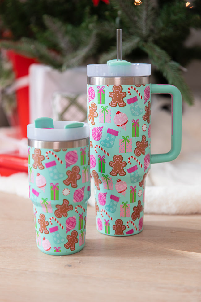 Sippin' Pretty In Christmas Cheer 40oz Drink Tumbler With Lid And Straw DOORBUSTER