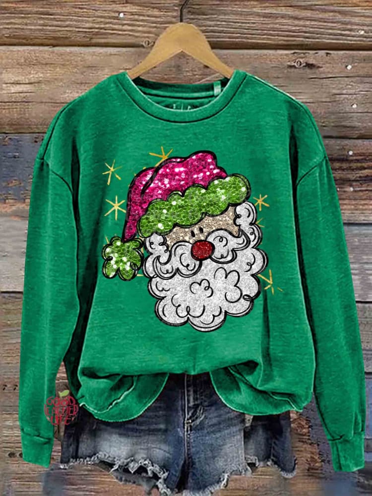 Santa Claus Christmas Casual  Sweatshirt