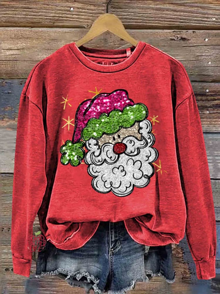 Santa Claus Christmas Casual  Sweatshirt