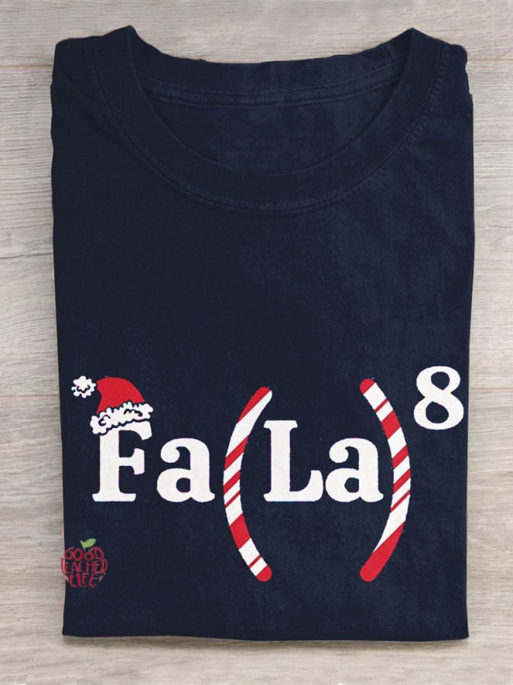 Christmas Math Teacher Casual T-Shirt