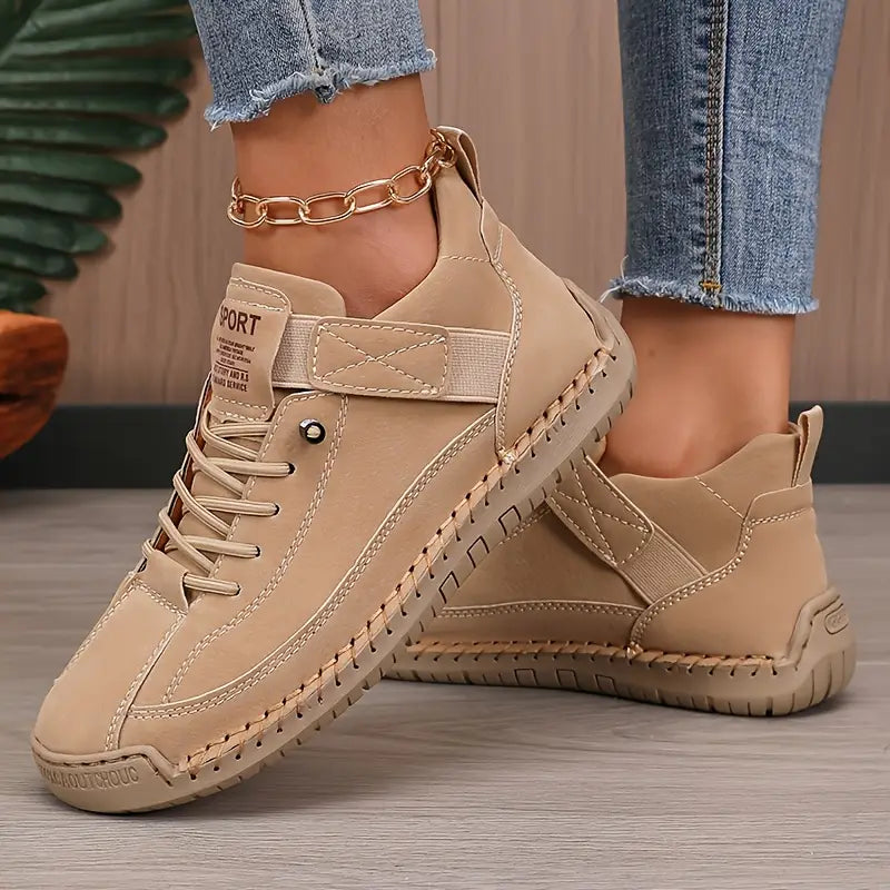Aure Paris Women's Leather Sneakers – Soft Comfort