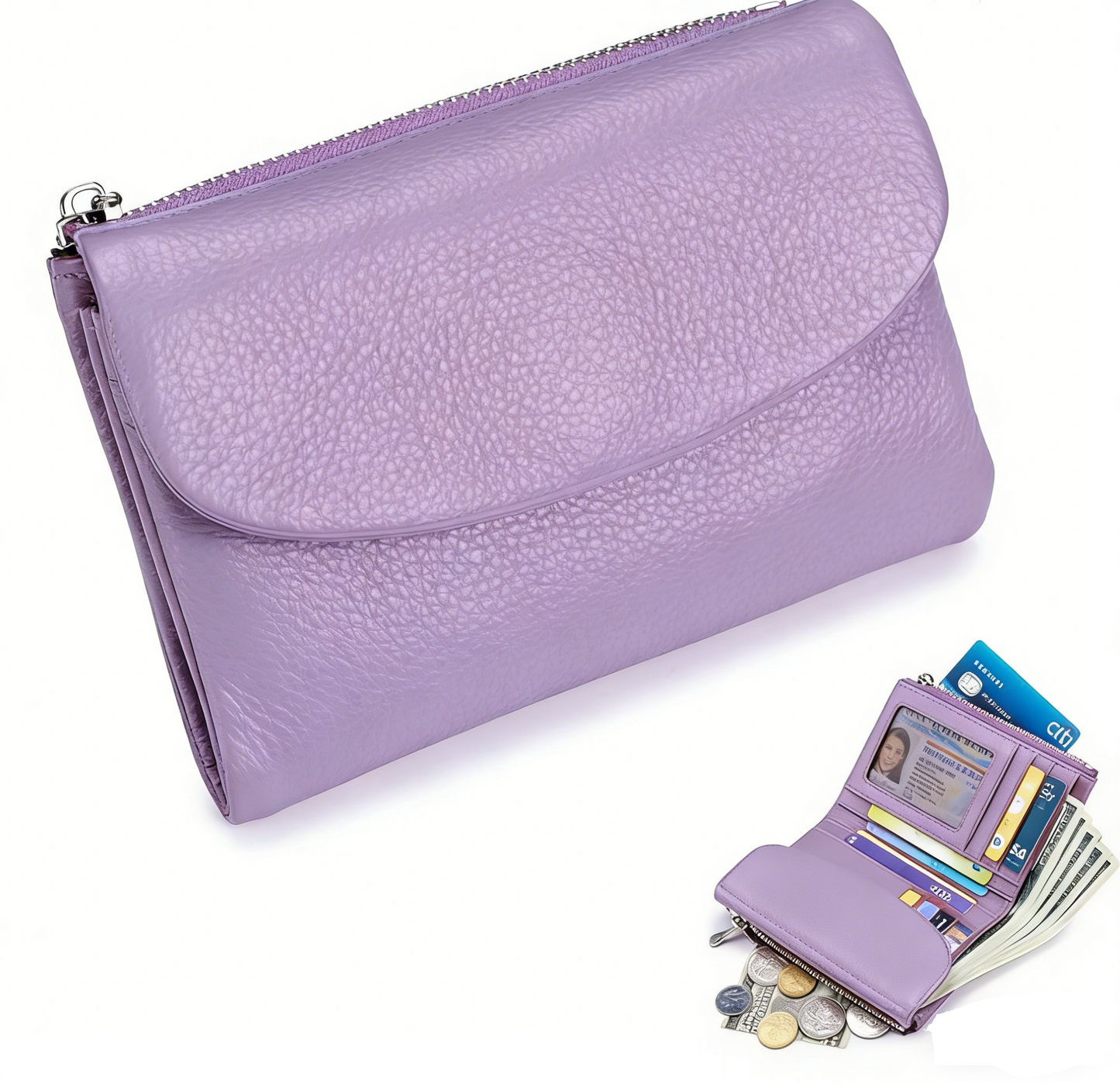 Last Day 49% OFF Unisex Pebble Leather Wallet Buy 2 Get Free Shipping Today