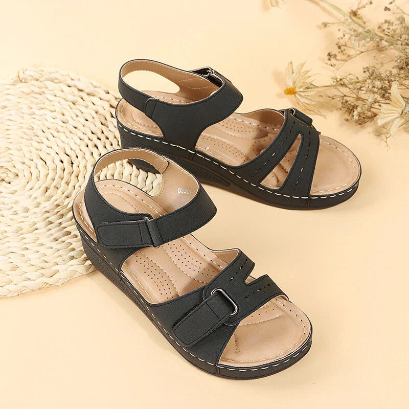 Women's wedge straps Open Toe Walking Shoes