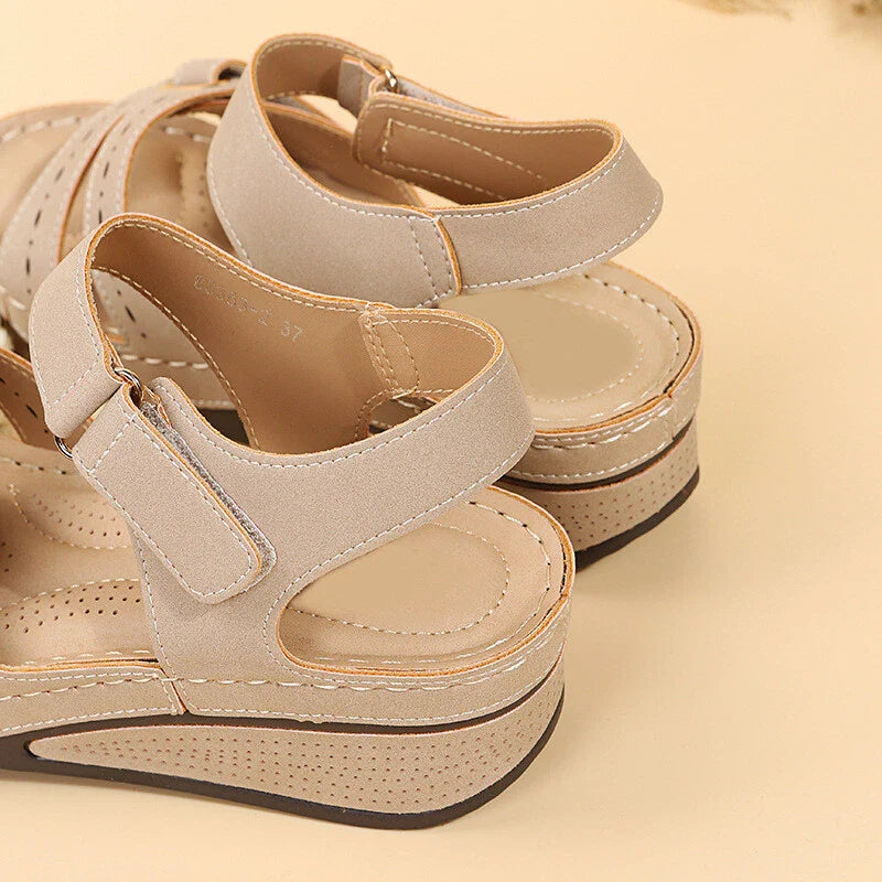 Women's wedge straps Open Toe Walking Shoes