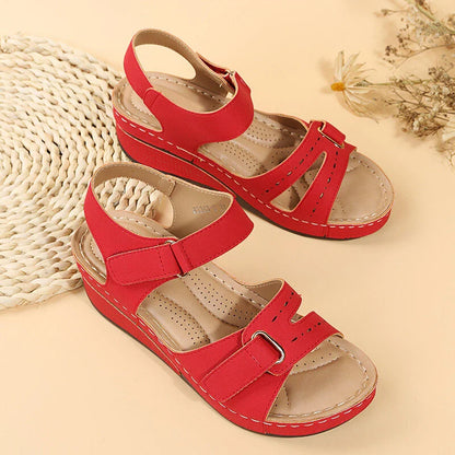 Women's wedge straps Open Toe Walking Shoes