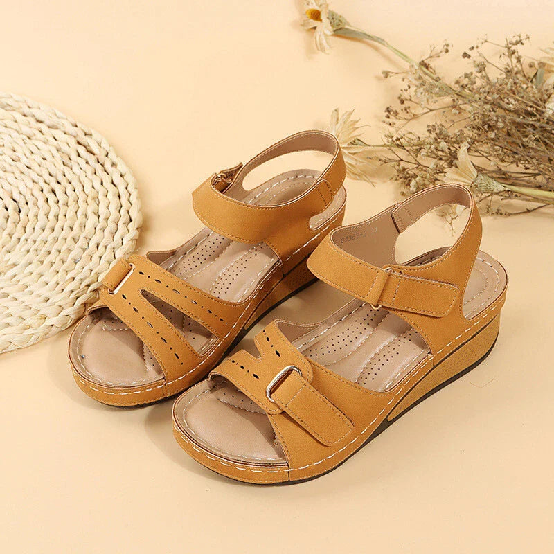 Women's wedge straps Open Toe Walking Shoes