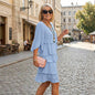 Women's Elegant Layered Ruffle Sleeve Dress – Effortless Style for Every Occasion