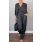 💃Women's mercerized cotton V-neck 2-piece suit